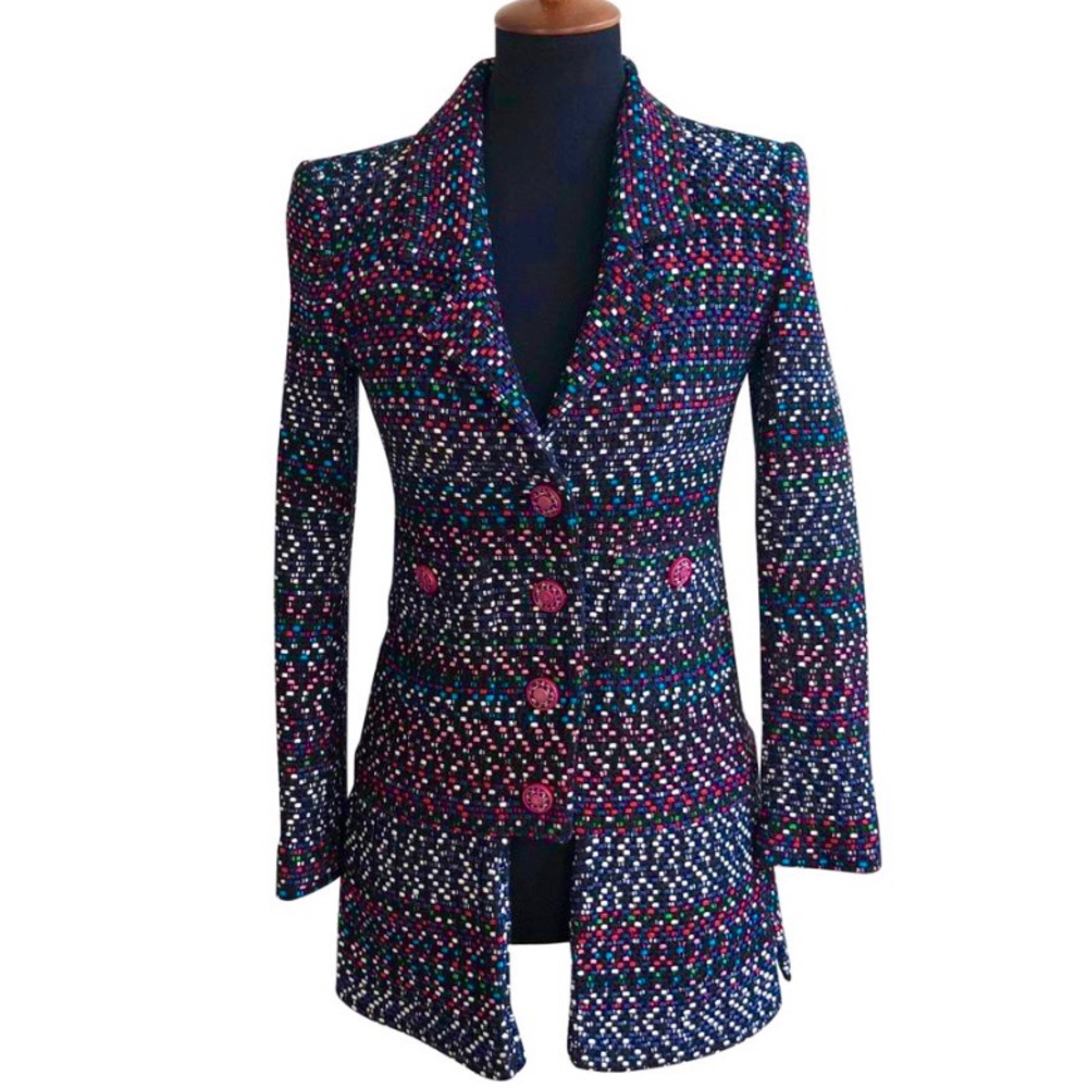 CHANEL NWT Tweed LESAGE Hand Woven Couture Blazer Jacket NEW - XS / 36